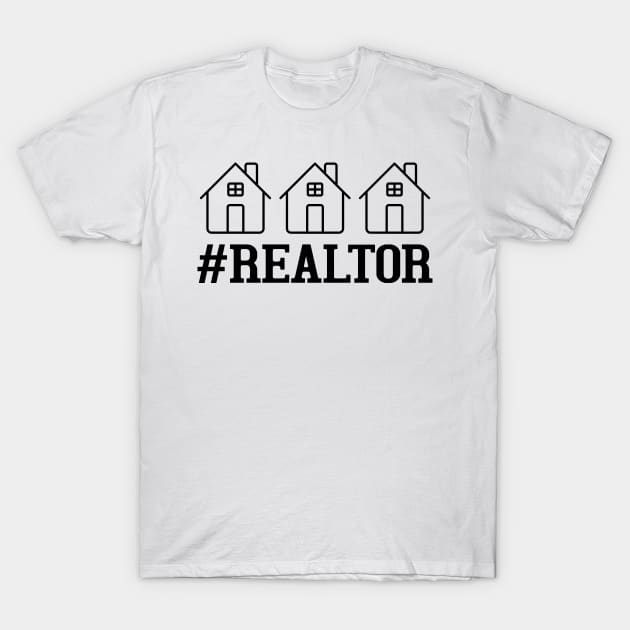 Hashtag Realtor T-Shirt by colorsplash